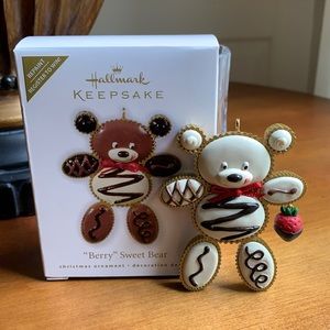 MIB Hallmark Berry Sweet Bear Repaint Ornament